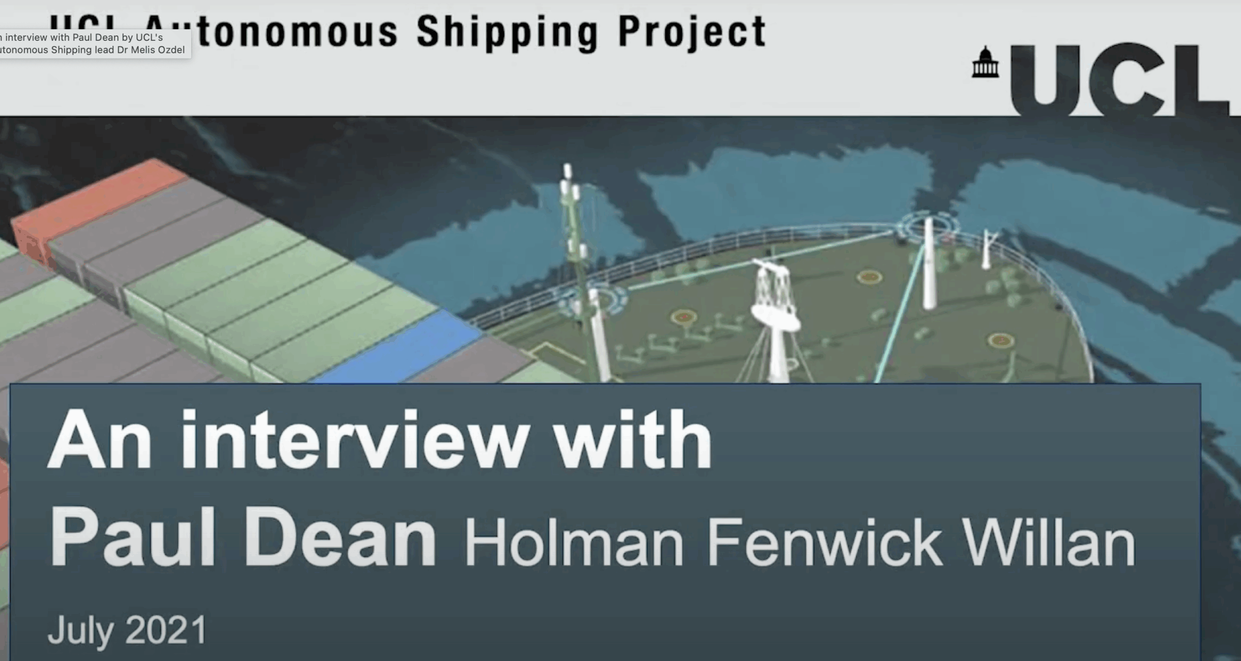 Interview with Paul Dean